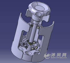 内撑涨紧机构-传动件图纸-沐风网